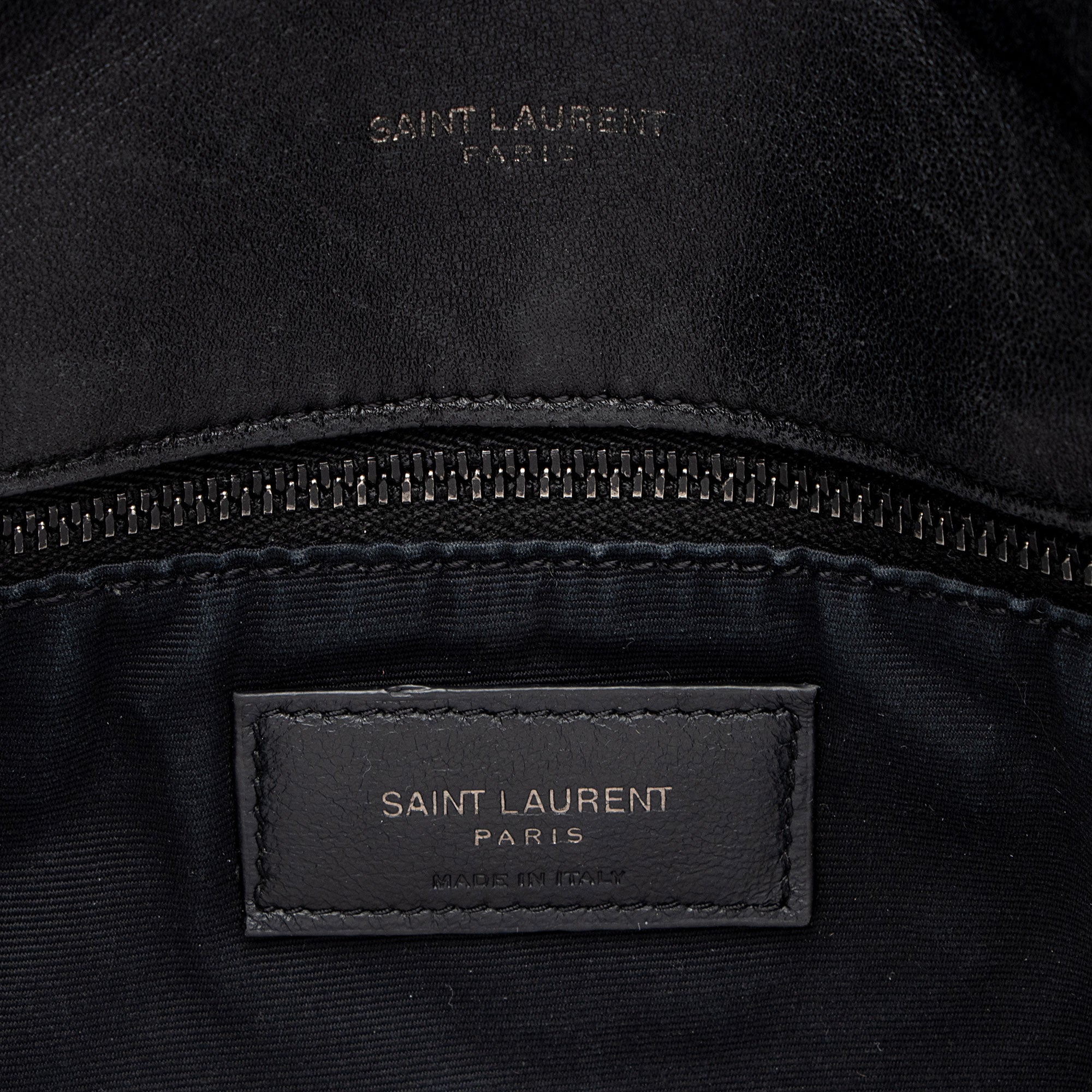 Saint Laurent Lambskin Monogram Puffer LouLou Medium Shoulder Bag