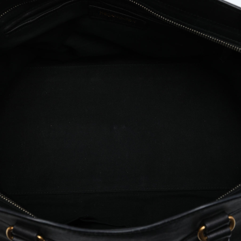 Saint Laurent Large Leather Cabas Chyc Satchel