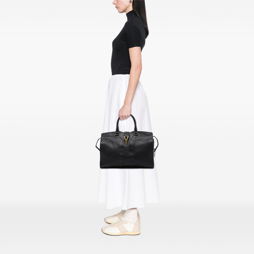Saint Laurent Large Leather Cabas Chyc Satchel