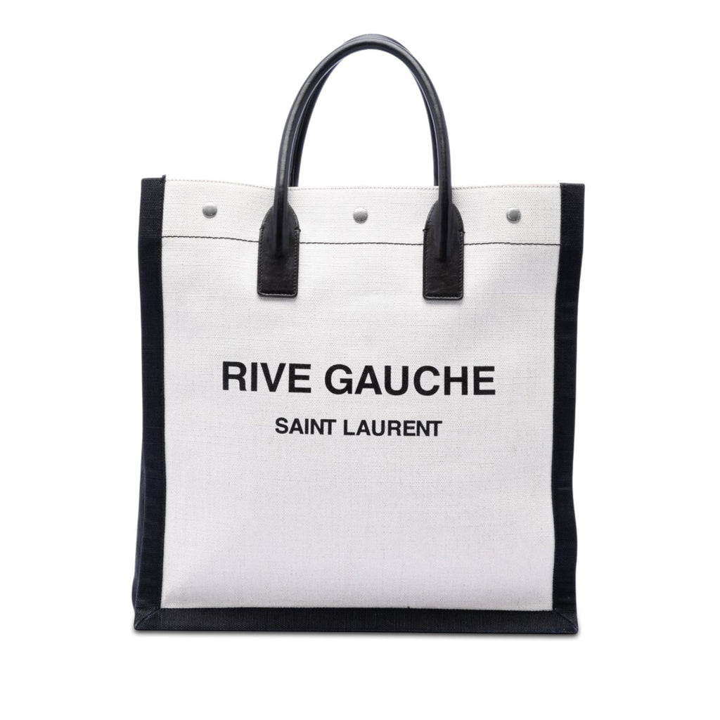 Saint Laurent Linen Rive Gauche North South Tote