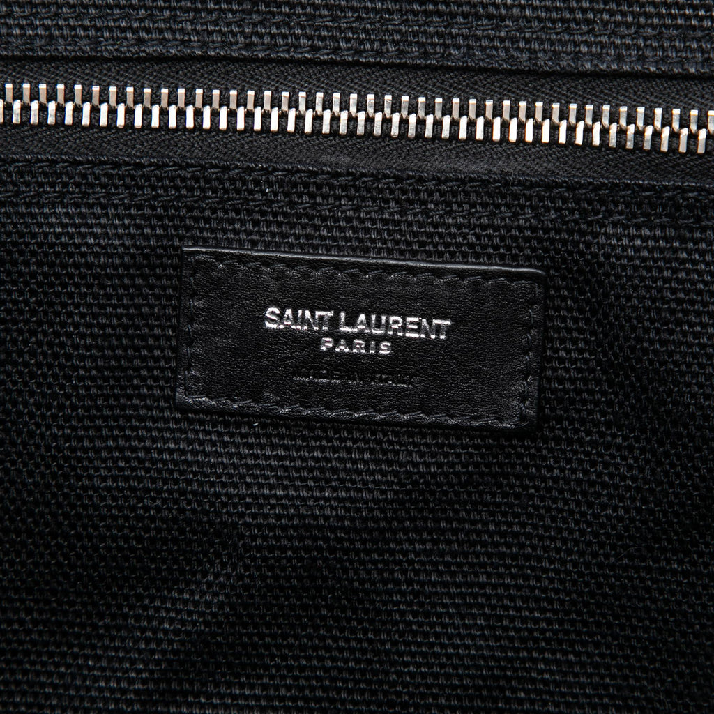 Saint Laurent Linen Rive Gauche North South Tote