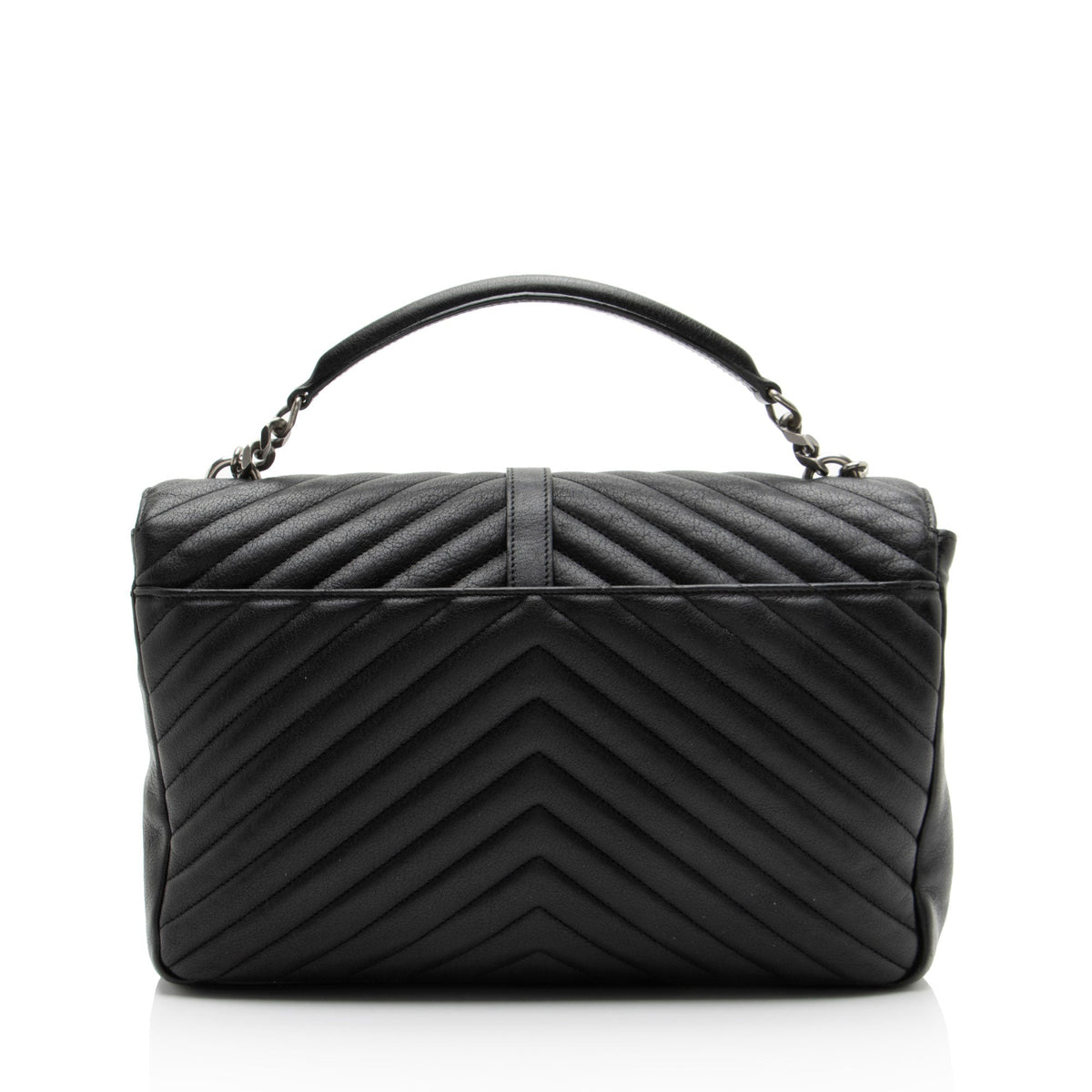 Saint Laurent Matelasse Calfskin Monogram College Large Shoulder Bag