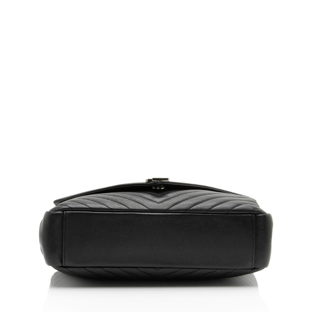 Saint Laurent Matelasse Calfskin Monogram College Large Shoulder Bag