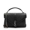 Saint Laurent Matelasse Calfskin Monogram College Large Shoulder Bag