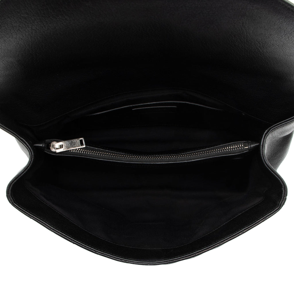 Saint Laurent Matelasse Calfskin Monogram College Large Shoulder Bag