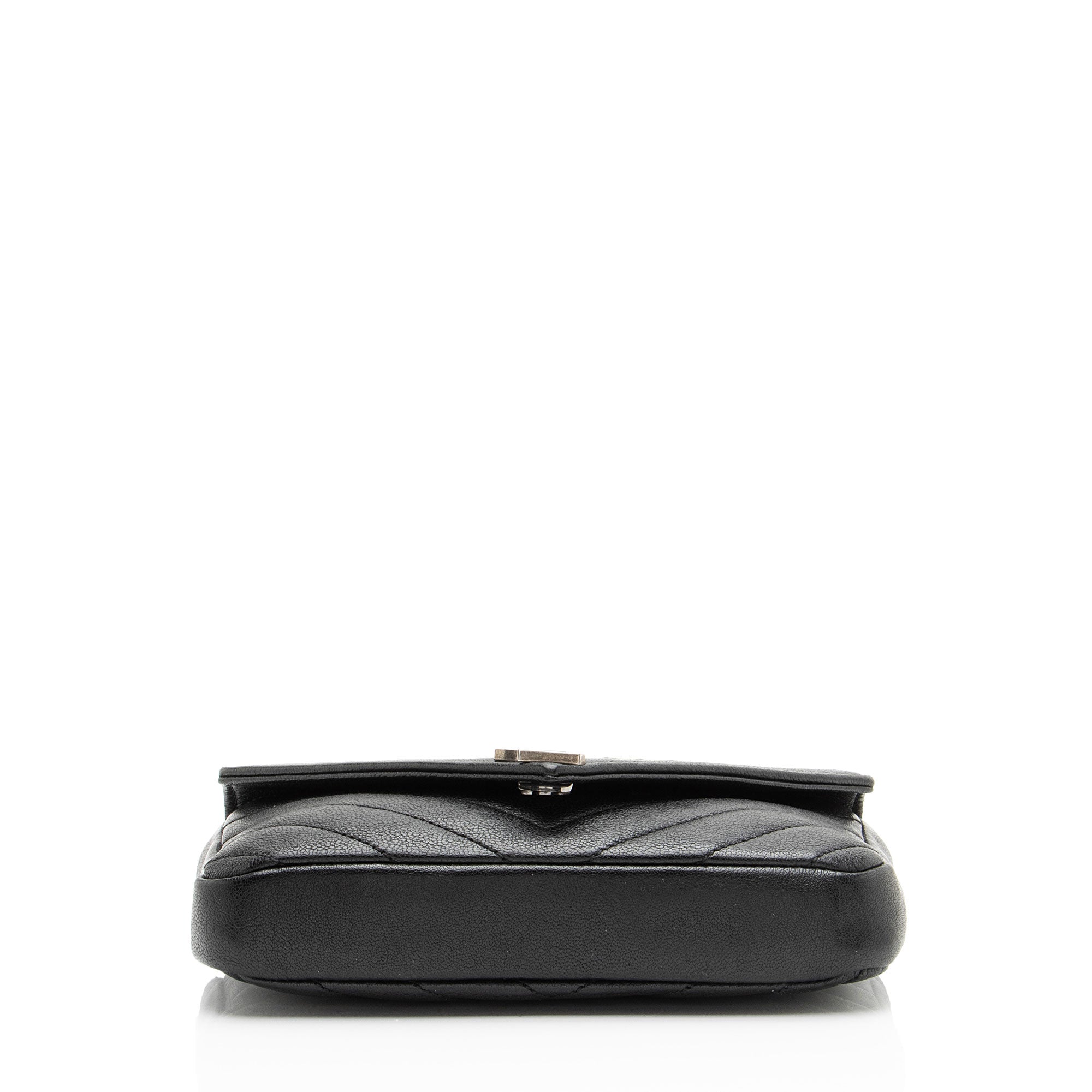 Saint Laurent Matelasse Calfskin Monogram College Mini Shoulder Bag