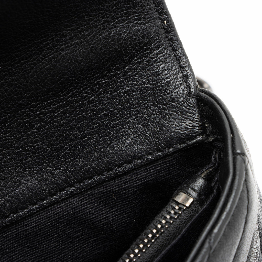 Saint Laurent Matelasse Calfskin Monogram College Mini Shoulder Bag