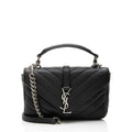 Saint Laurent Matelasse Calfskin Monogram College Mini Shoulder Bag