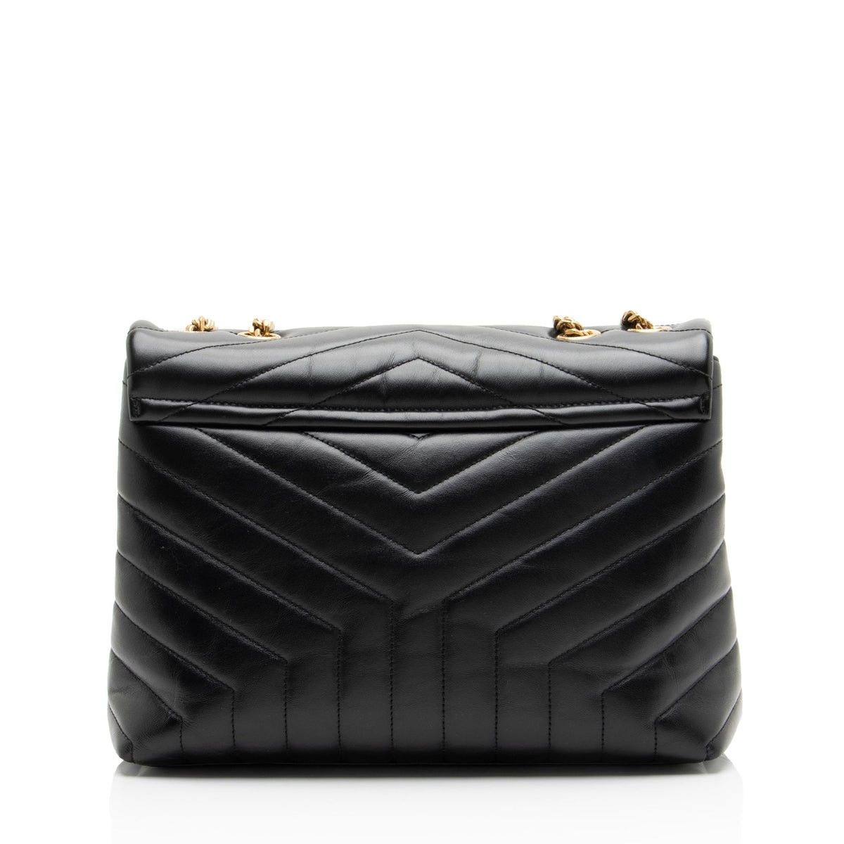 Saint Laurent Matelasse Calfskin Monogram LouLou Chain Medium Shoulder Bag