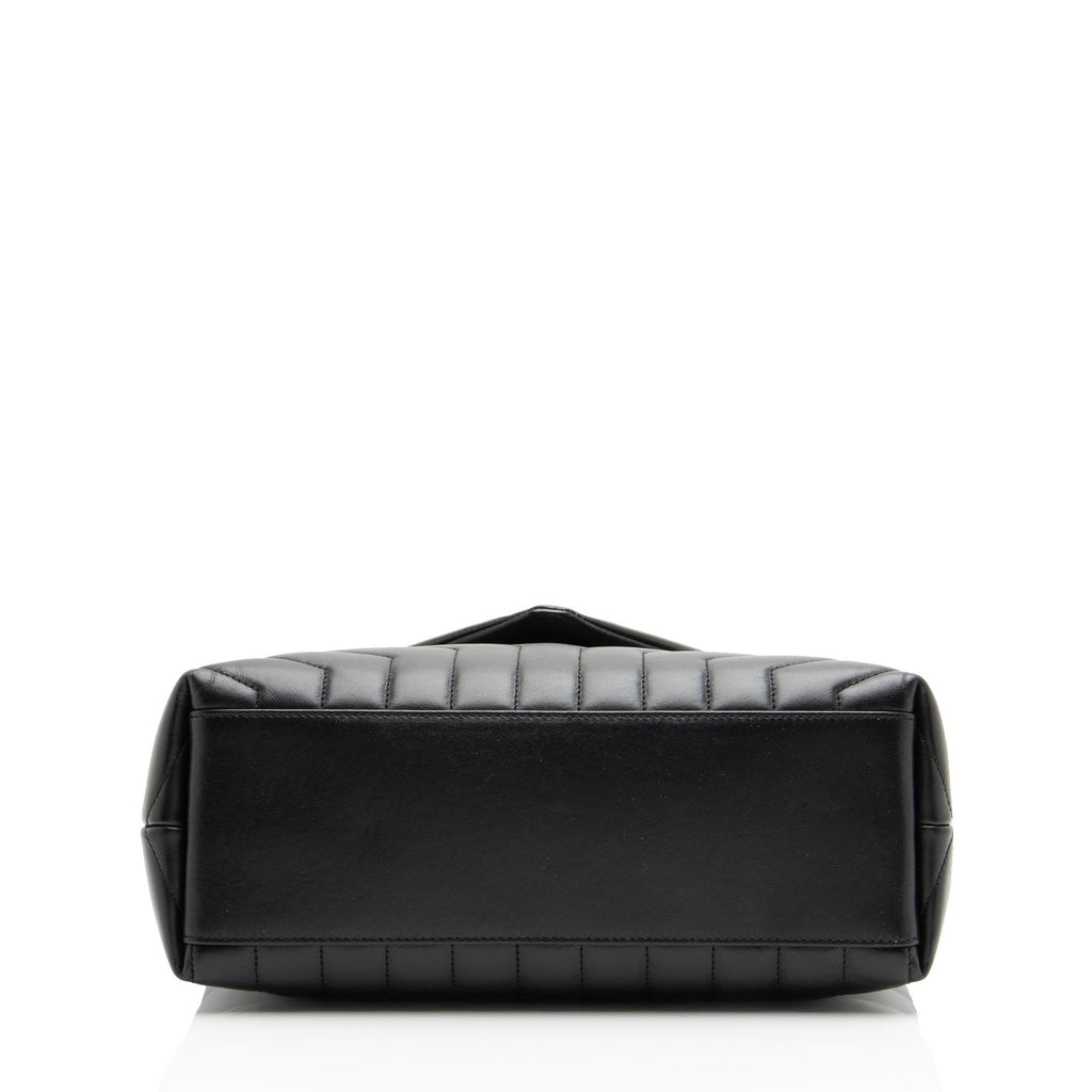 Saint Laurent Matelasse Calfskin Monogram LouLou Chain Medium Shoulder Bag