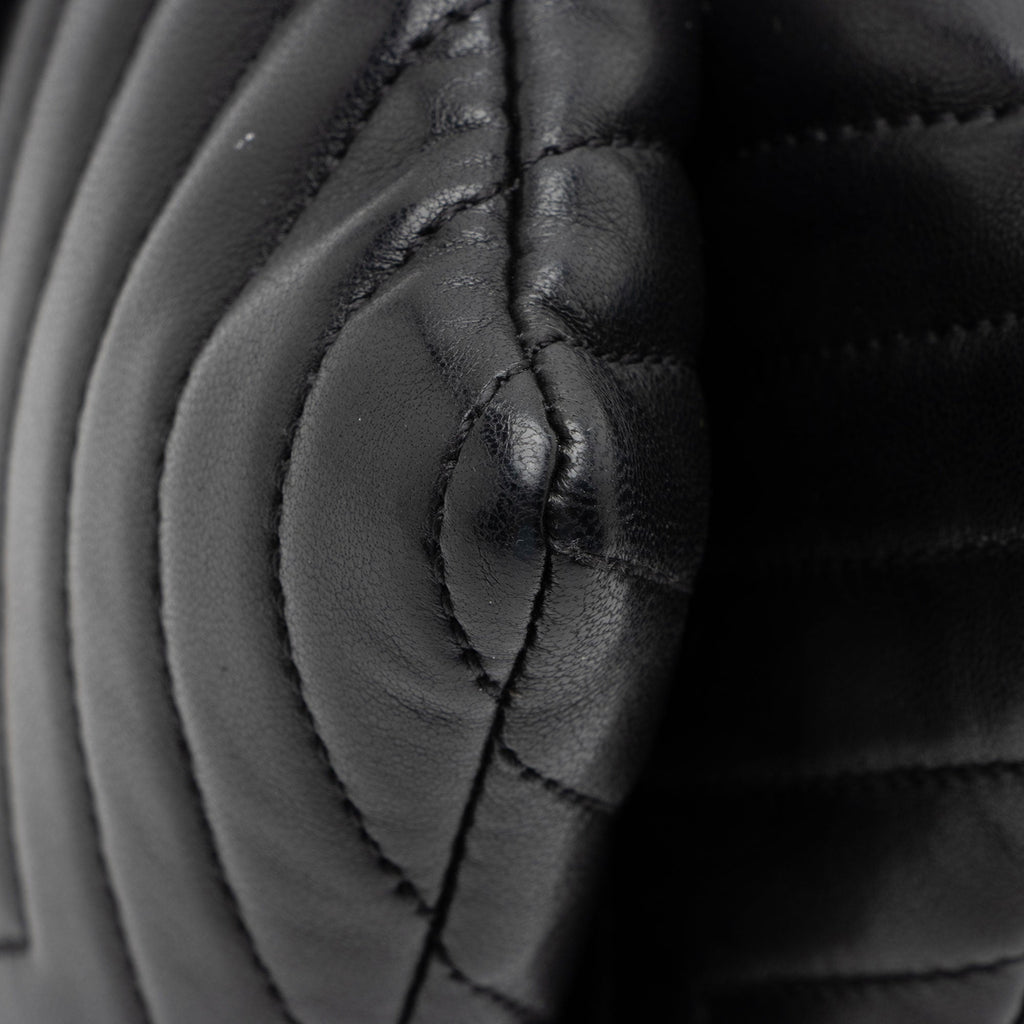 Saint Laurent Matelasse Lambskin Monogram Small Double Flap Bag