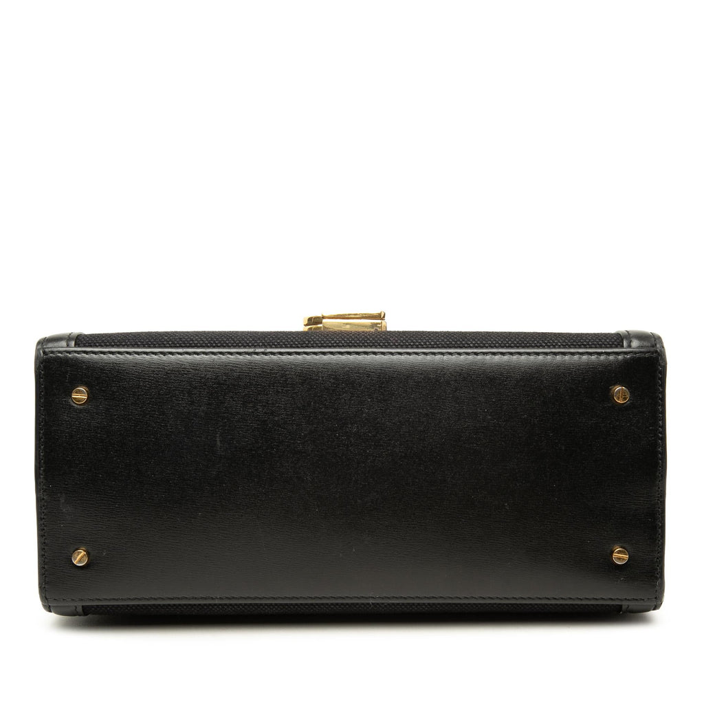 Saint Laurent Medium Canvas Cassandra Top Handle Bag