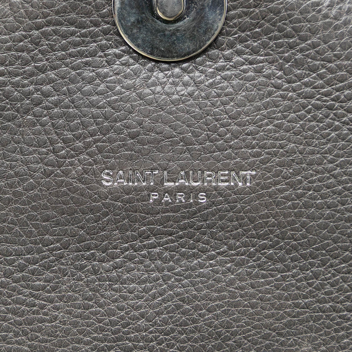 Saint Laurent Medium Chevron Sheepskin Monogram College Satchel