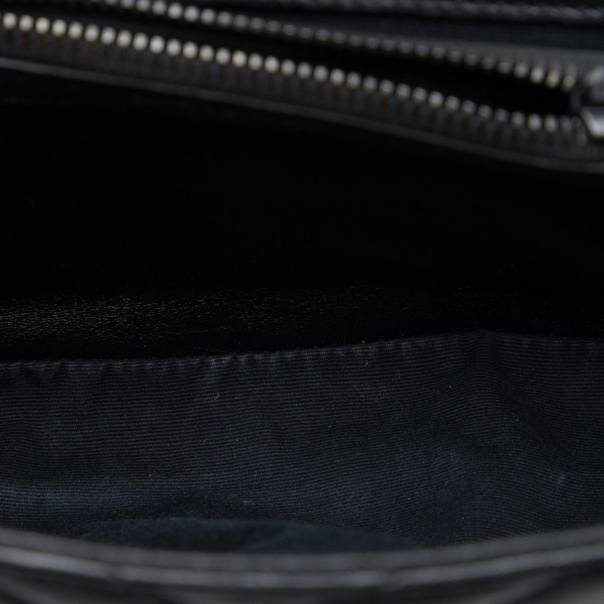 Saint Laurent Medium Chevron Sheepskin  Monogram Monochrome College Bag