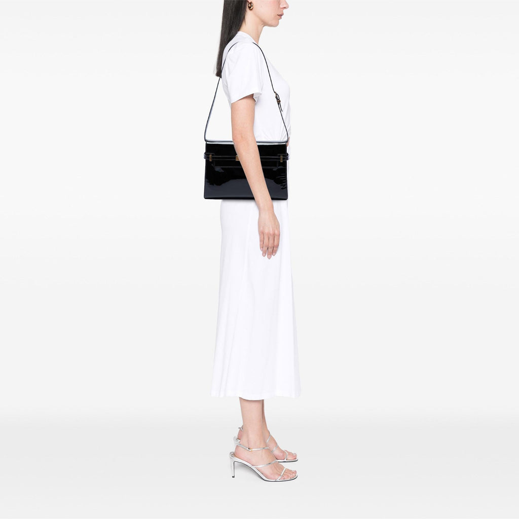 Saint Laurent Medium Patent Manhattan Shoulder Bag