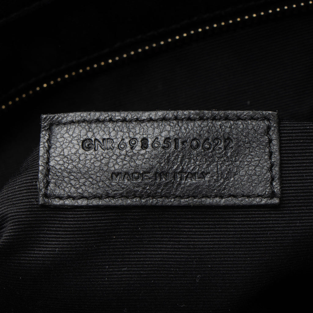 Saint Laurent Quilted Lambskin Monogram Icare Maxi Shopping Tote