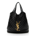 Saint Laurent Quilted Lambskin Monogram Icare Maxi Shopping Tote