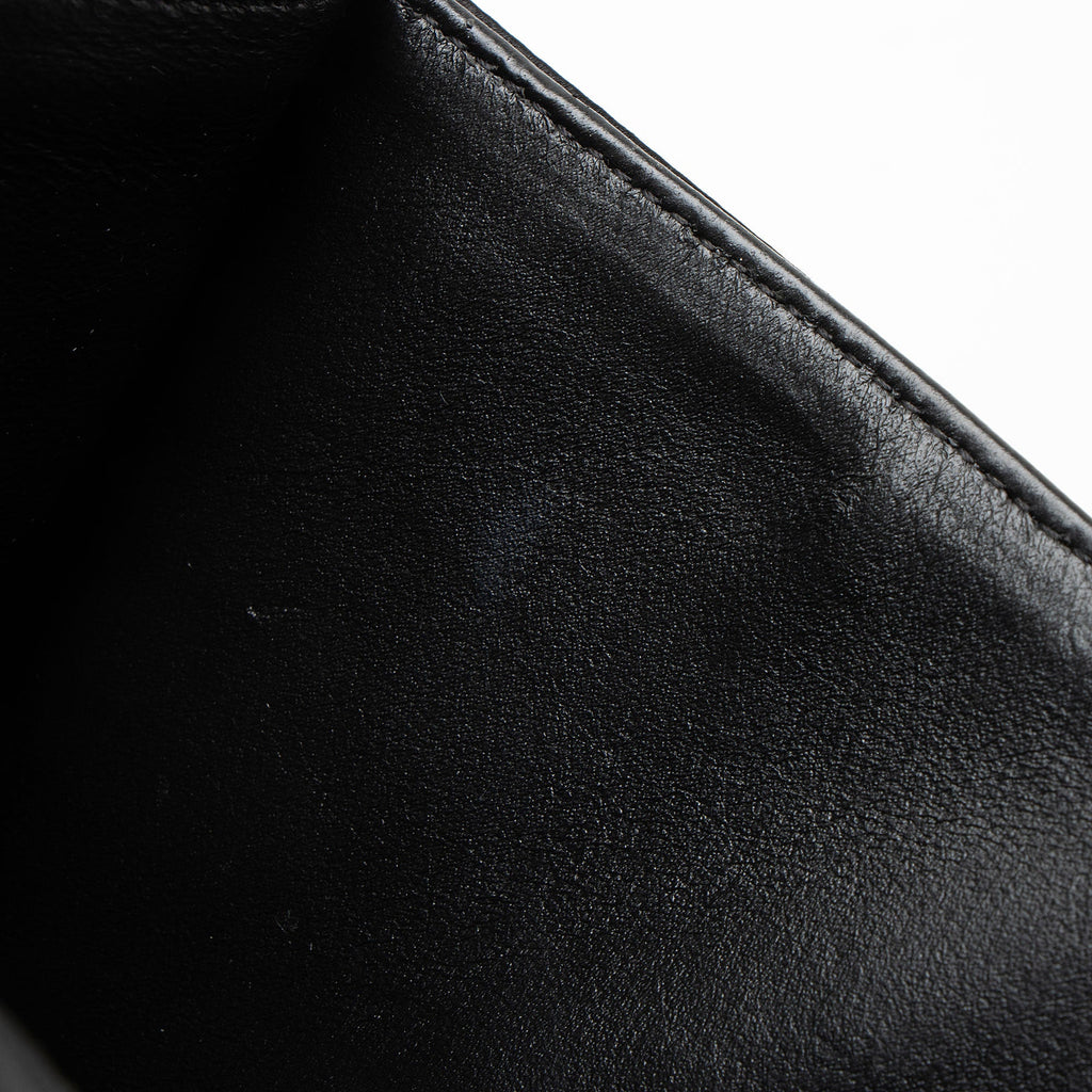 Saint Laurent Satin Monogram Gaby Chain Envelope Bag