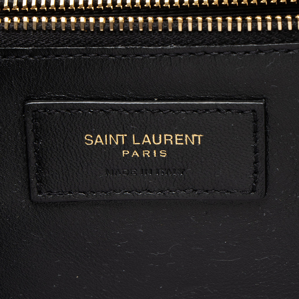 Saint Laurent Satin Monogram Gaby Chain Envelope Bag
