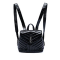 Saint Laurent Small Matelasse Patent Monogram LouLou Backpack