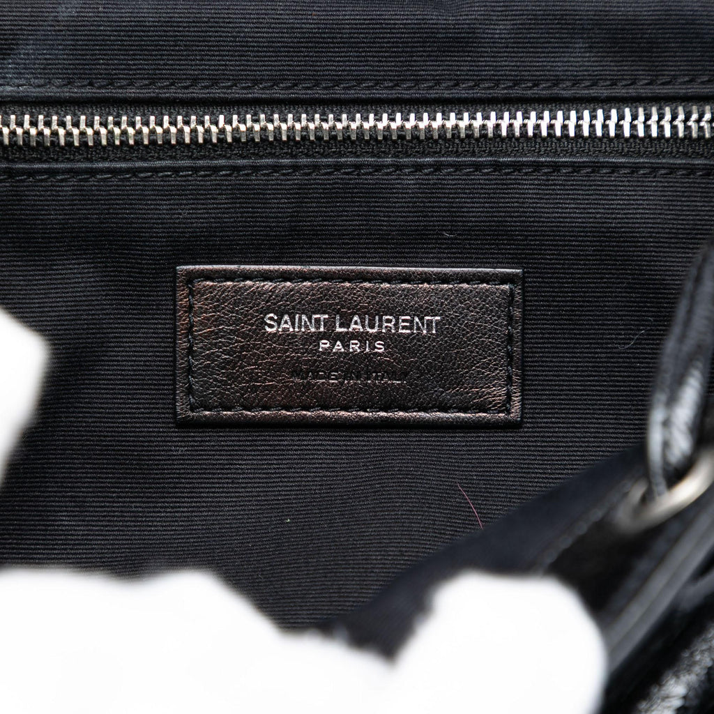 Saint Laurent Small Matelasse Patent Monogram LouLou Backpack