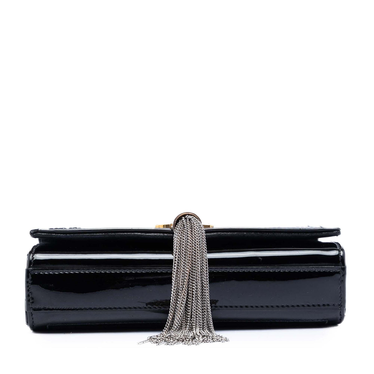 Saint Laurent Small Quilted Patent Monogram Kate Tassel Crossbody