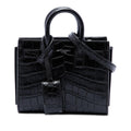 Saint Laurent Toy Croc Embossed Leather Sac De Jour Satchel