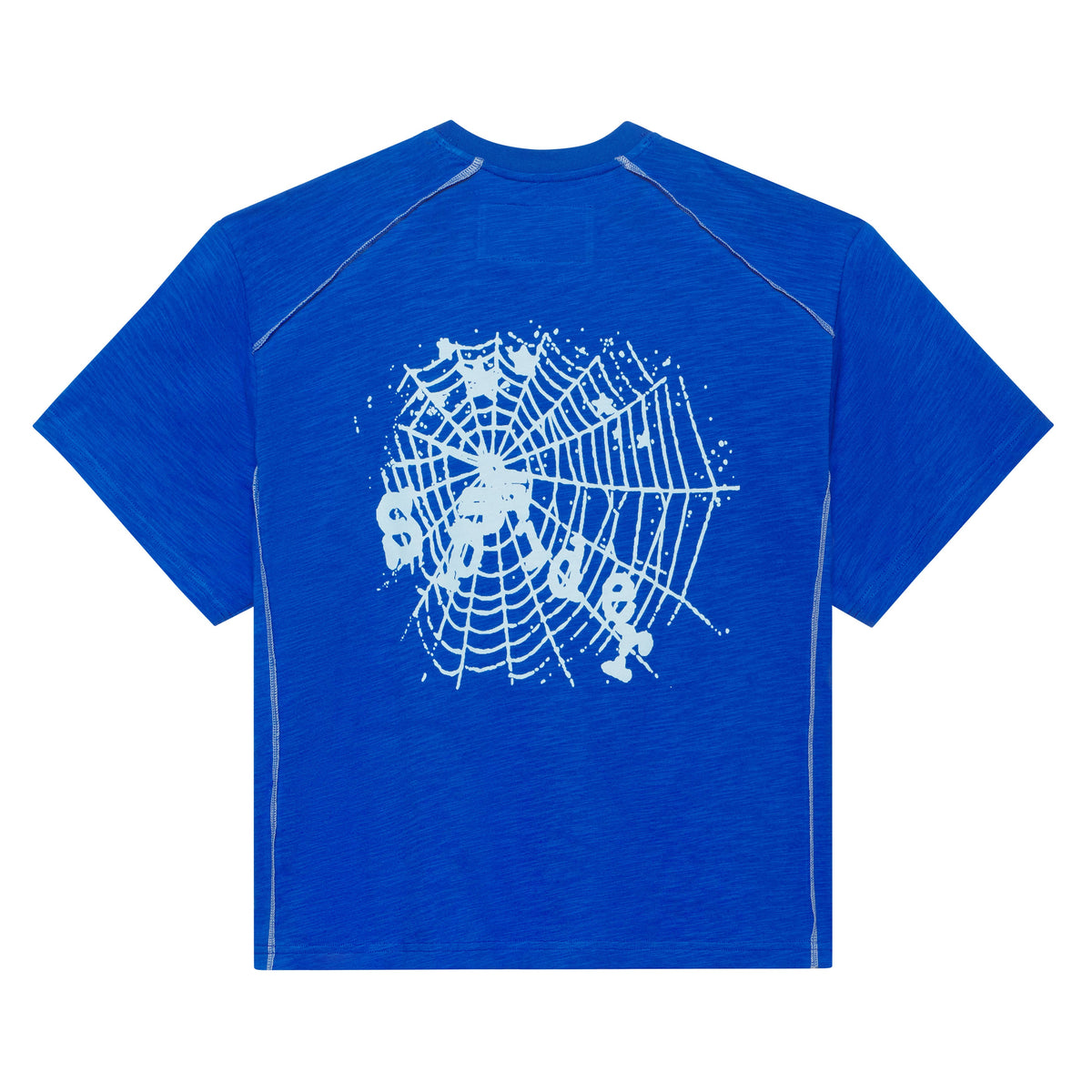 CONTRAST STITCH SLUB TEE