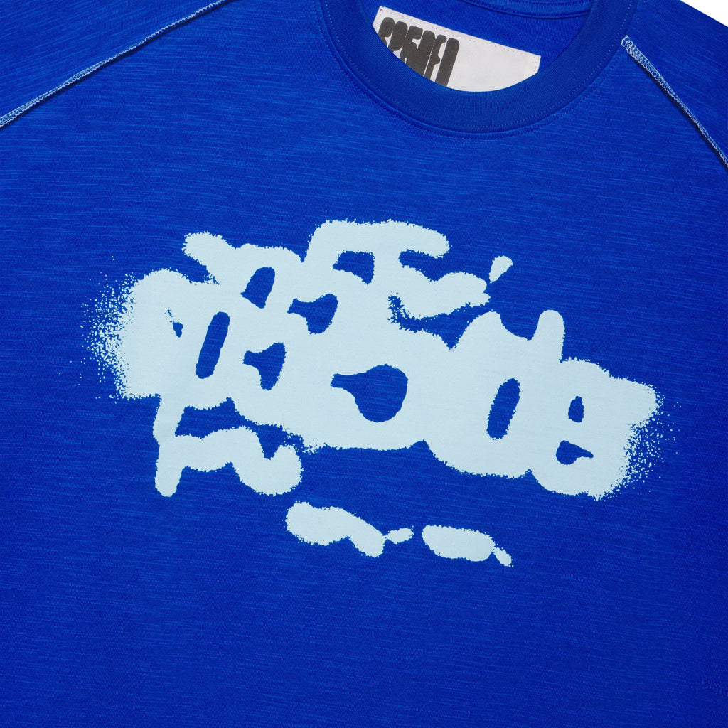 CONTRAST STITCH SLUB TEE