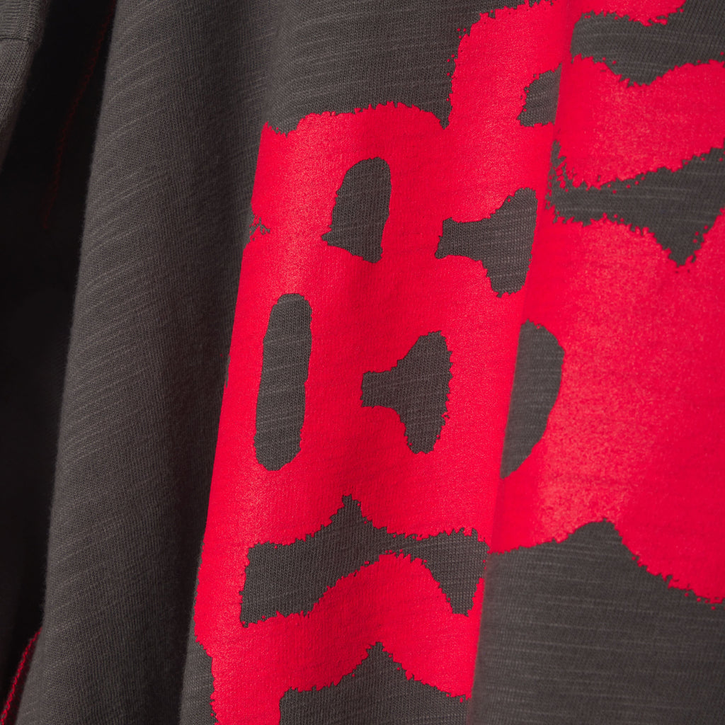 CONTRAST STITCH SLUB TEE