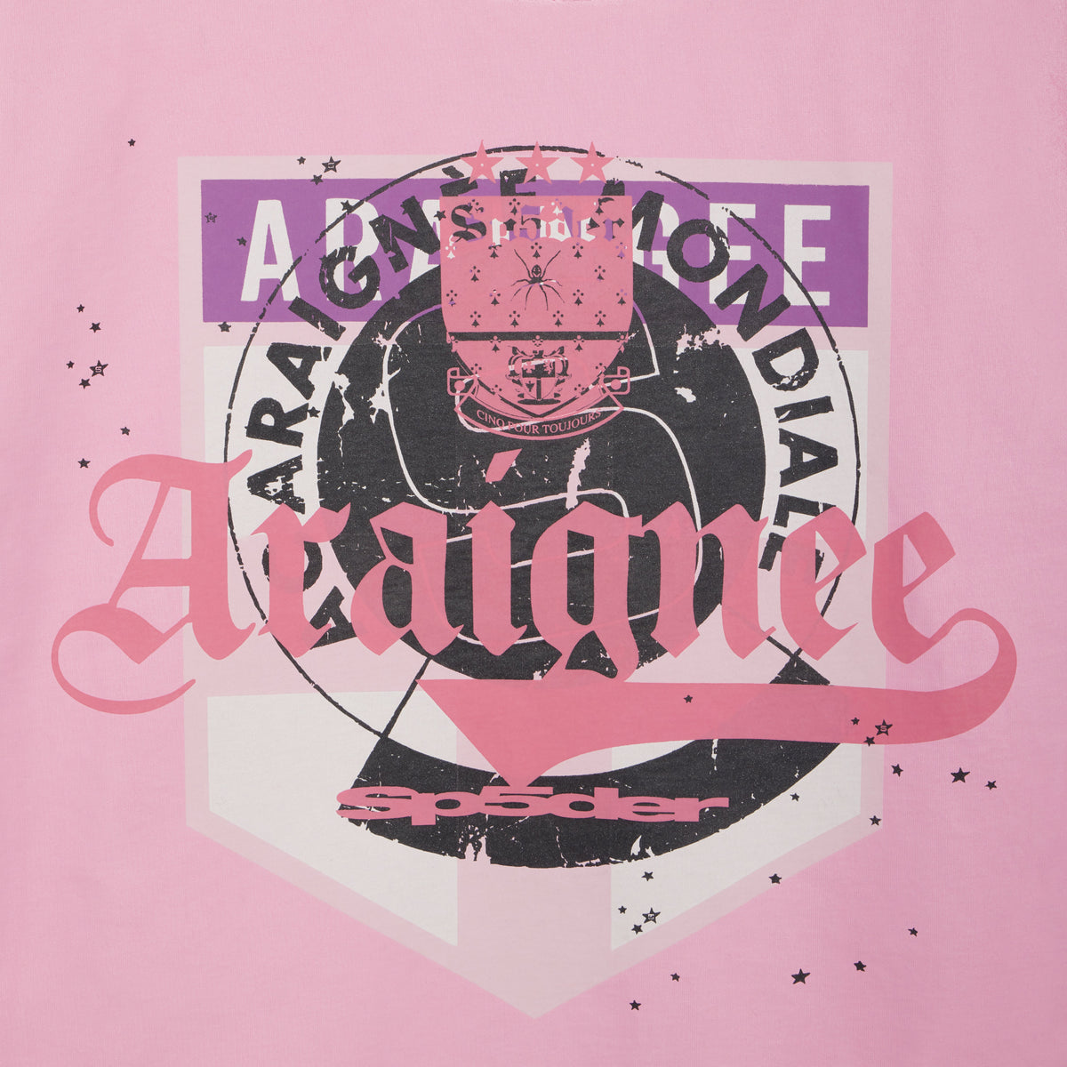 OVERPRINT ARAIGNEE TEE