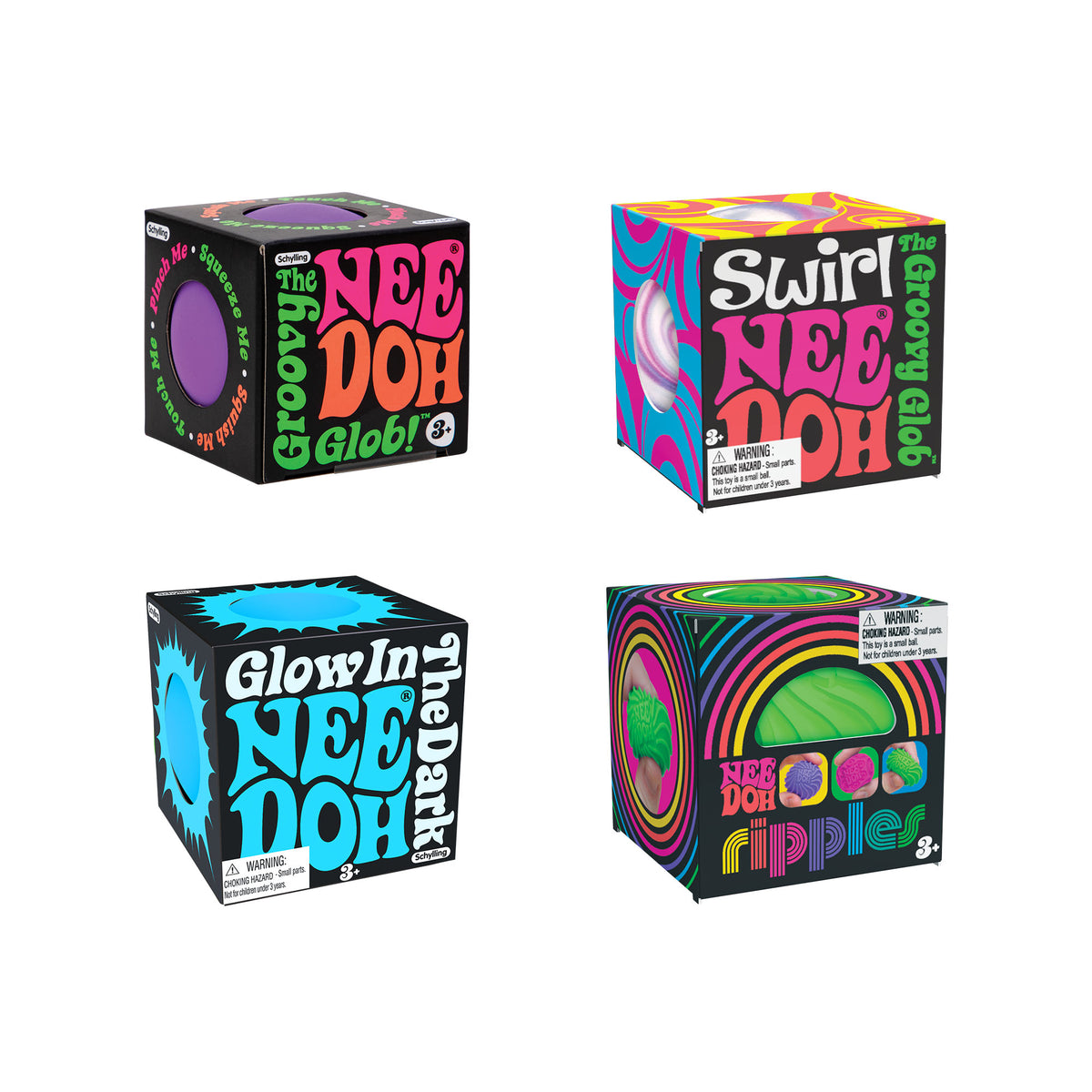Teenie NeeDoh® Singles | Mini Sensory Squish 4 Styles