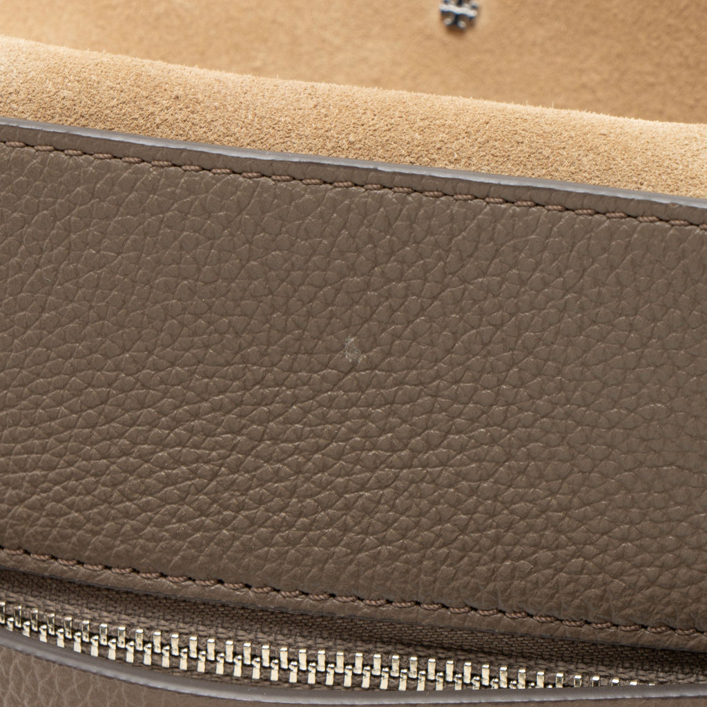 Tory Burch Pebbled Leather Mercer Satchel
