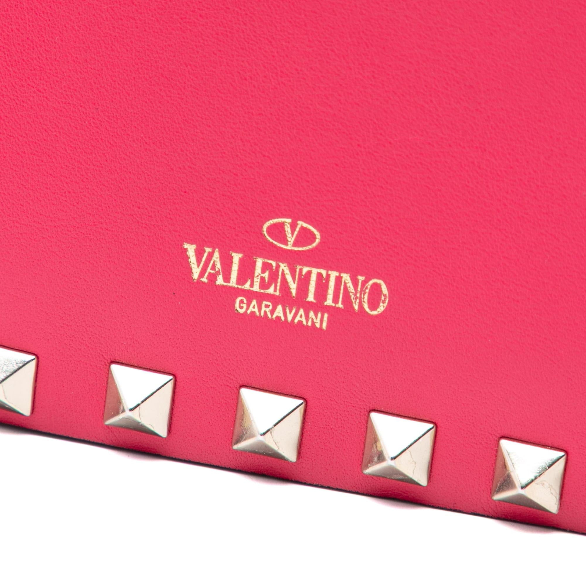 Valentino Leather Rockstud Chain Pouch