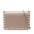 Valentino Leather Rockstud Chain Pouch