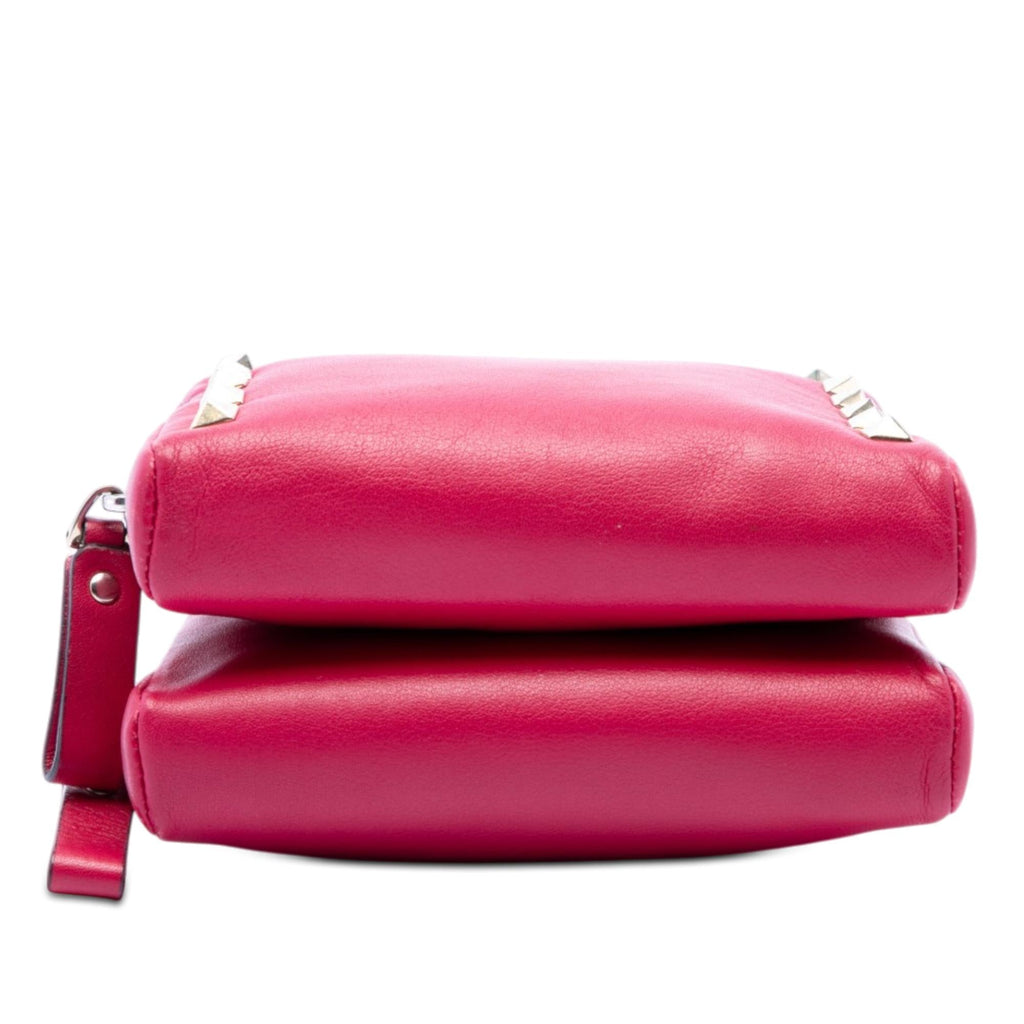 Valentino Leather Rockstud Double Zip Chain Crossbody