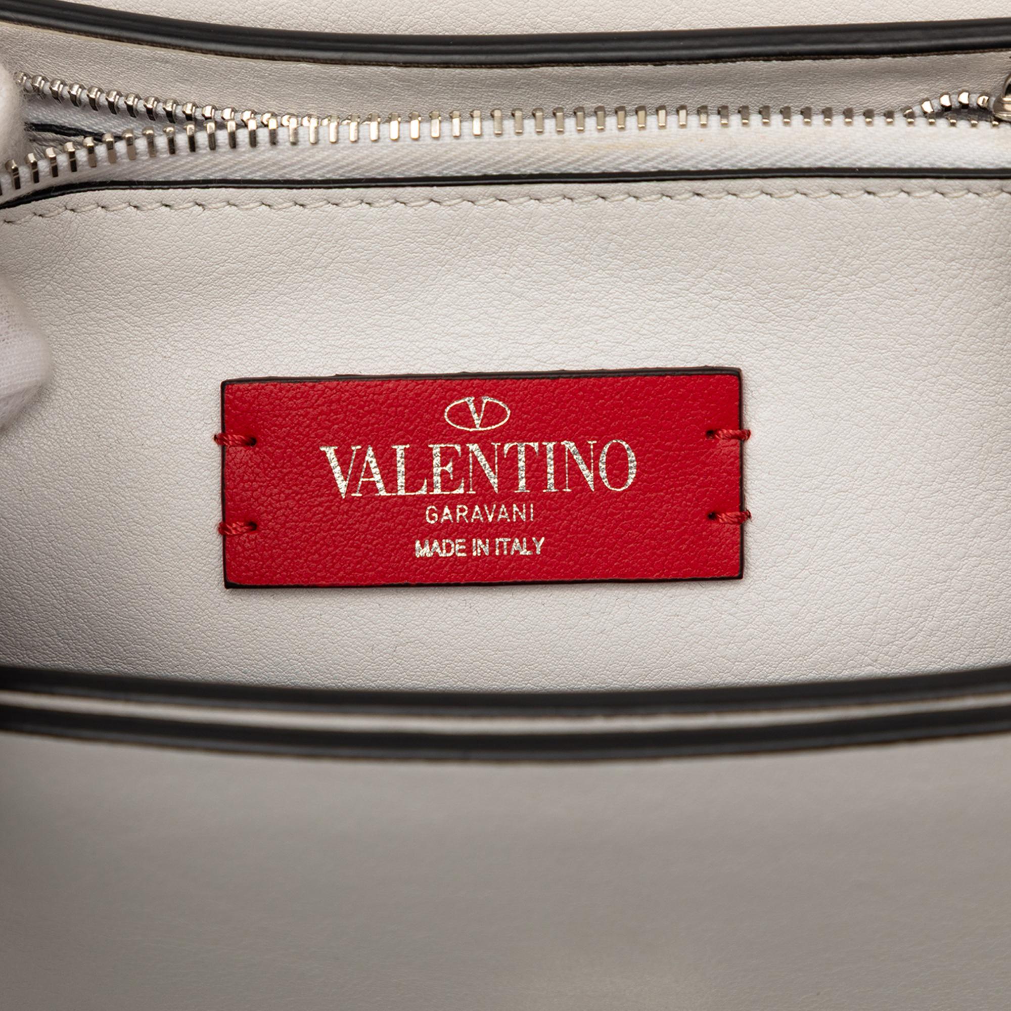 Valentino Leather Rockstud Flip Lock Crossbody