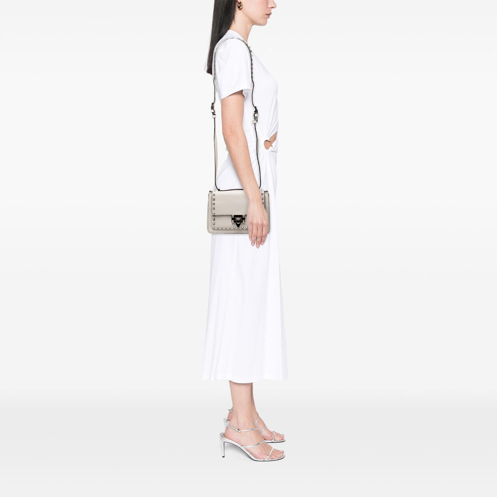 Valentino Leather Rockstud Flip Lock Crossbody