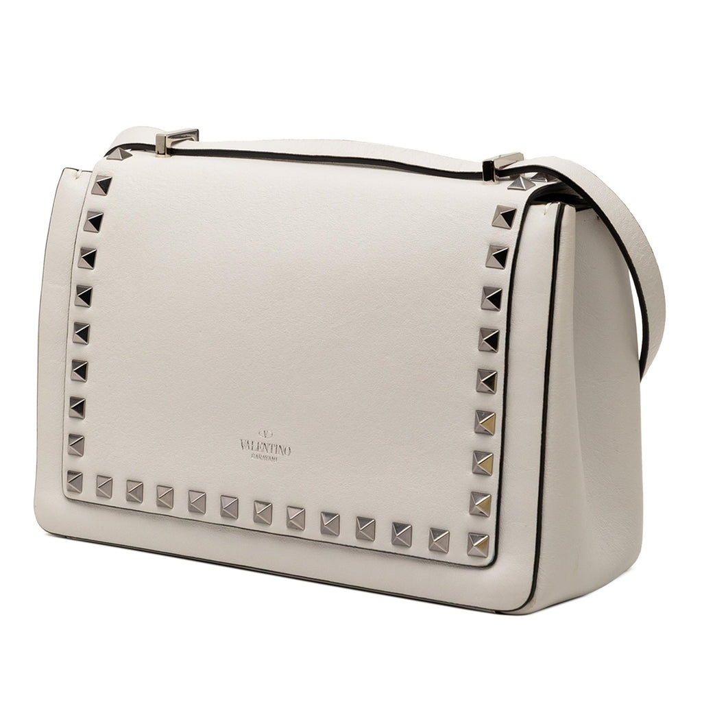 Valentino Leather Rockstud Flip Lock Crossbody