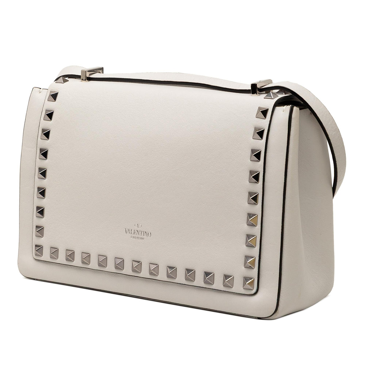 Valentino Leather Rockstud Flip Lock Crossbody