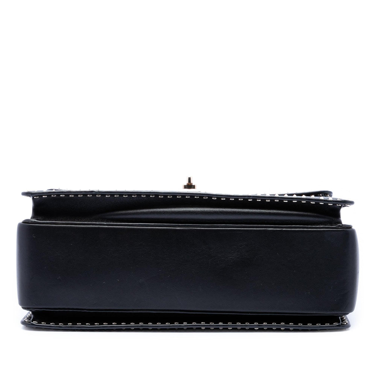 Valentino Leather Rockstud Top Handle Bag