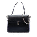 Valentino Leather Rockstud Top Handle Bag