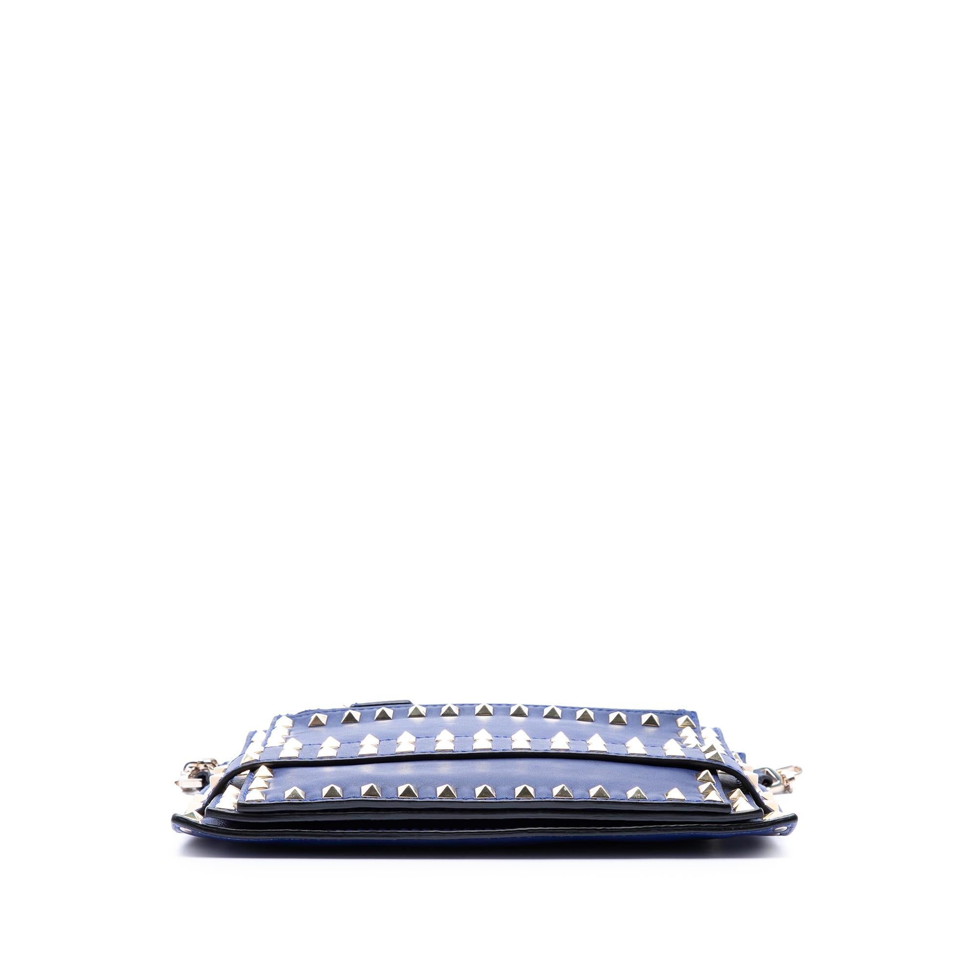 Valentino Leather Rockstud Triple Zip Crossbody