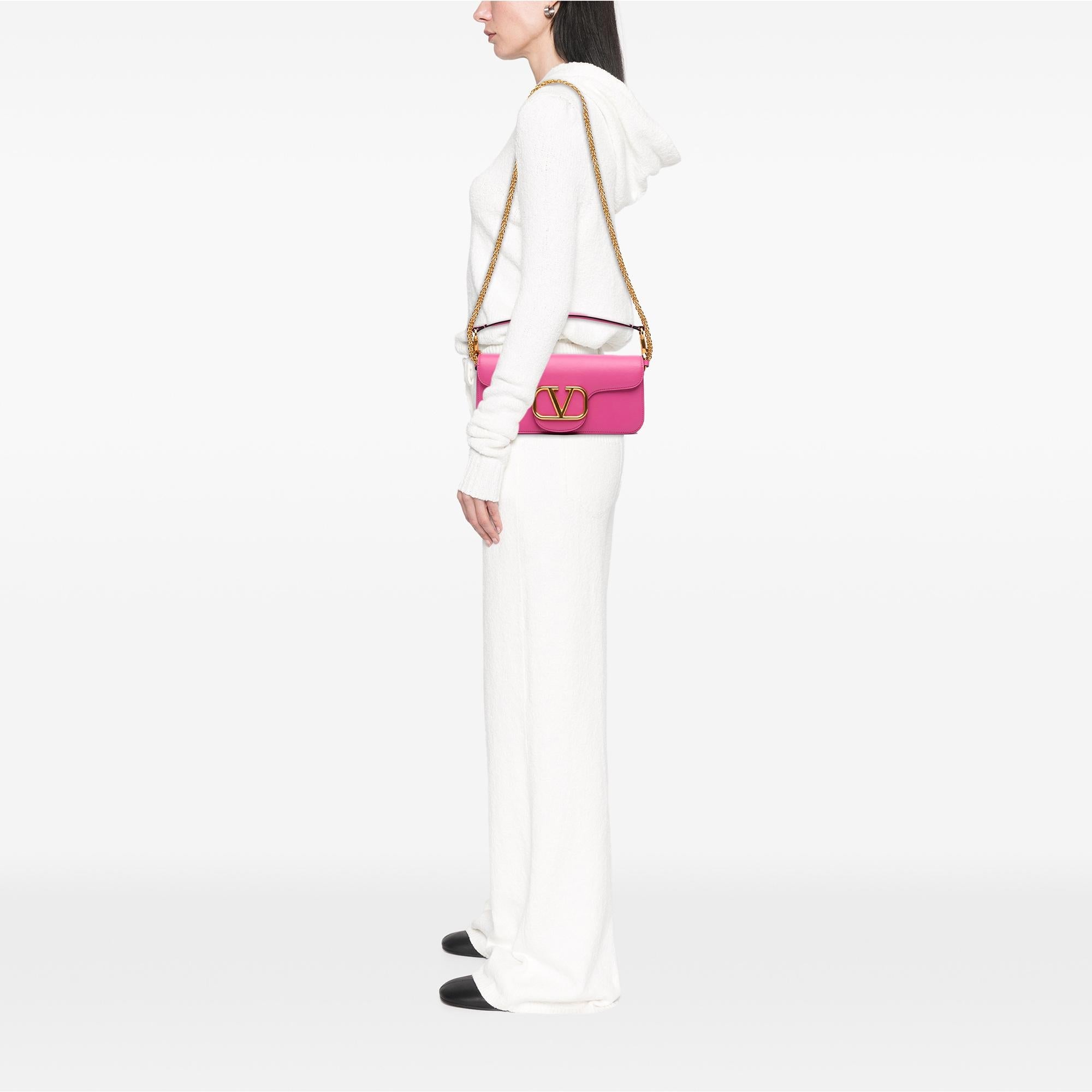 Valentino Medium Calfskin VLogo Loco Satchel