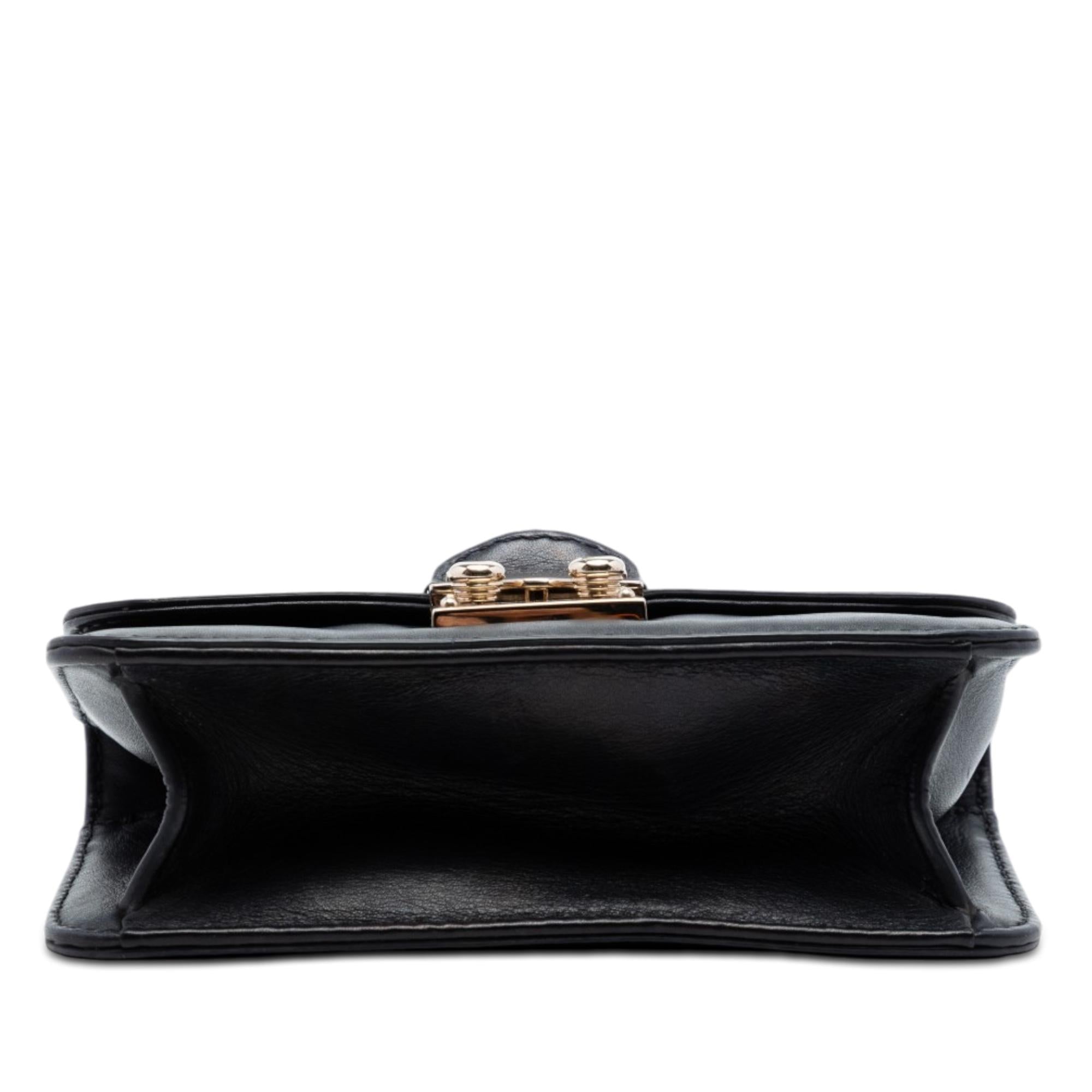 Valentino Mini Leather Rockstud Glam Lock Crossbody