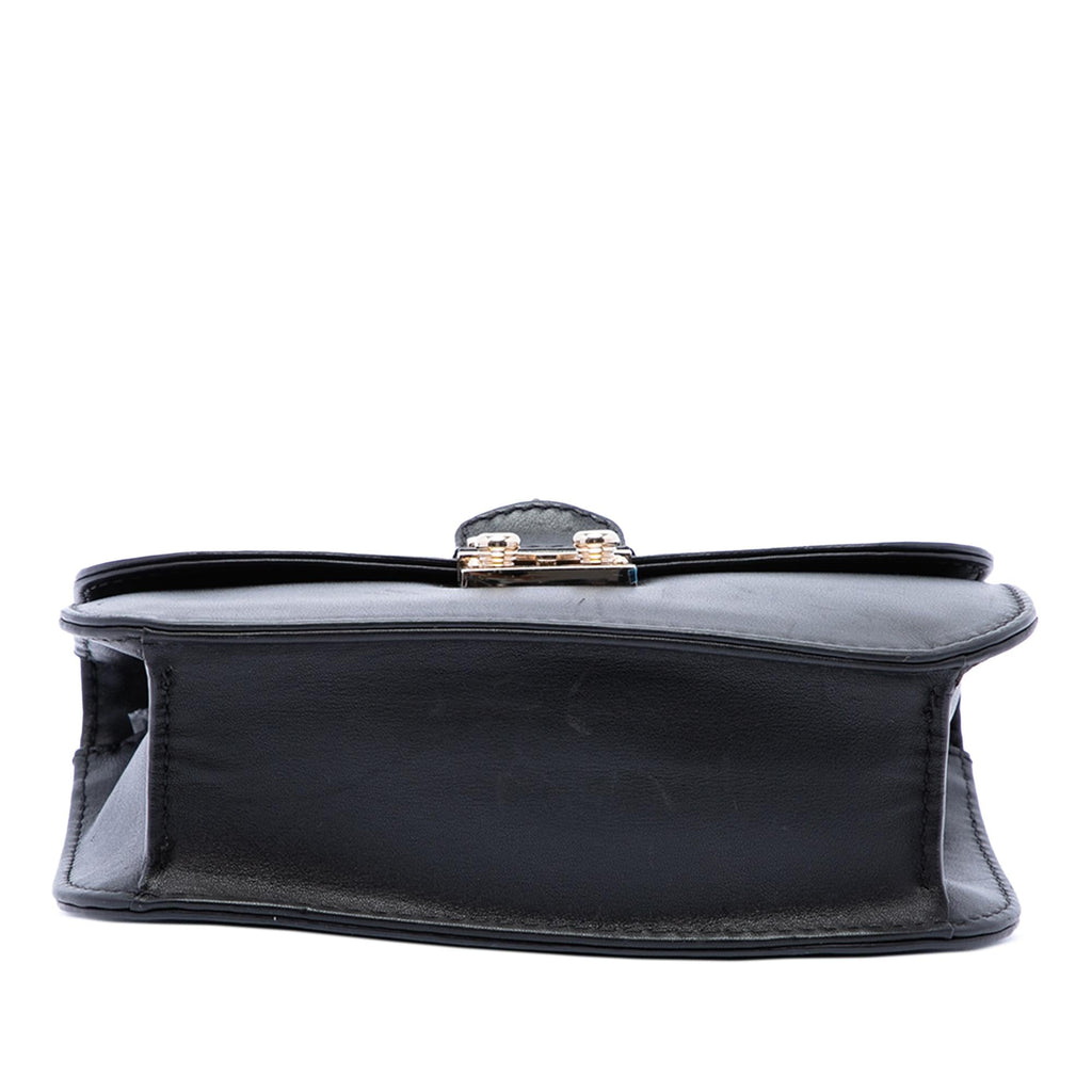 Valentino Small Leather Rockstud Glam Lock Crossbody