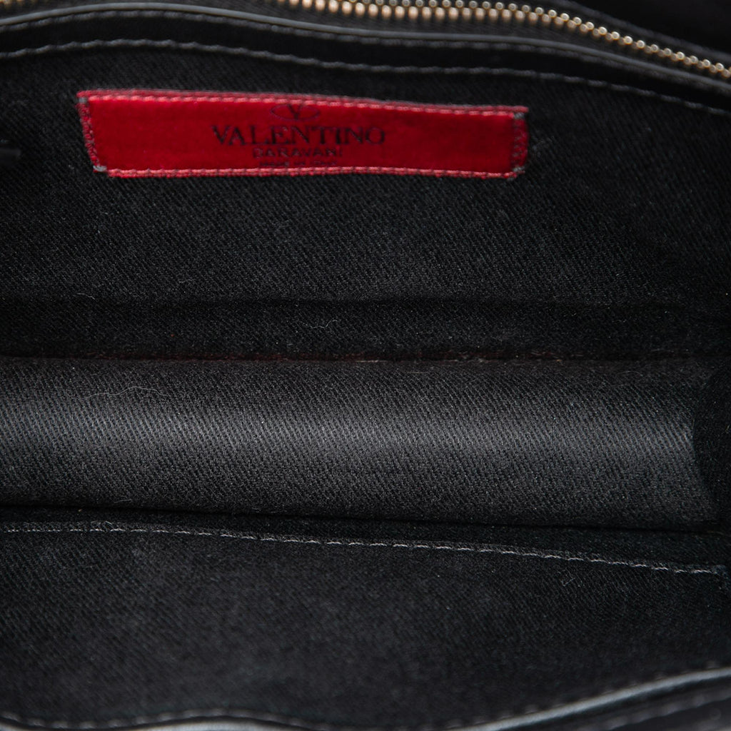 Valentino Small Leather Rockstud Glam Lock Crossbody
