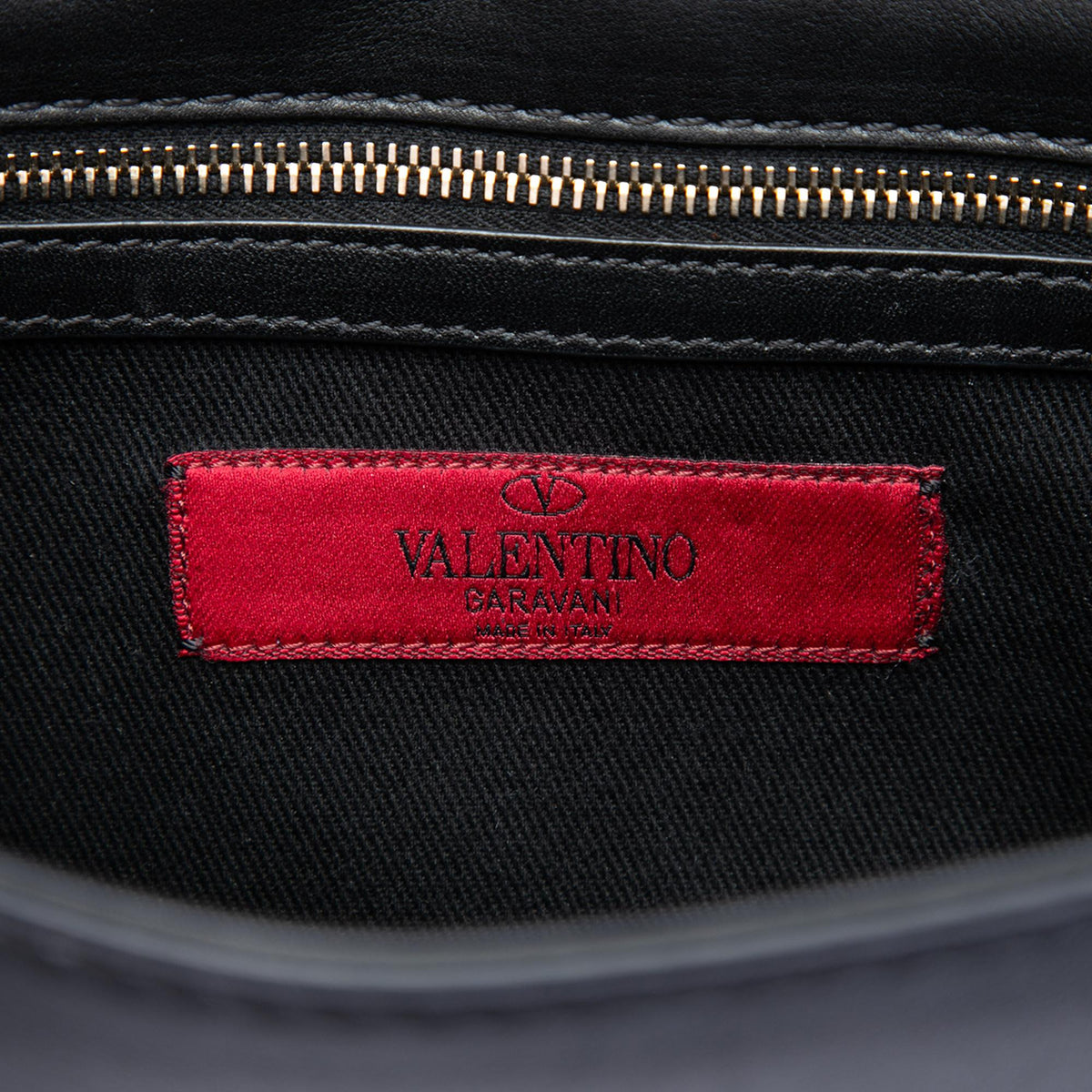 Valentino Small Leather Rockstud Glam Lock Crossbody