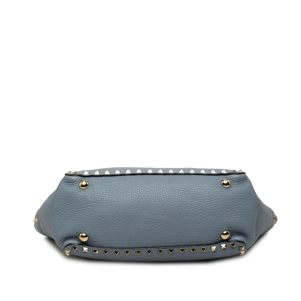 Valentino Small Leather Rockstud Trapeze Satchel