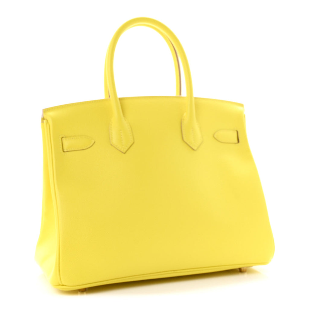 Epsom Birkin 30 Jaune Poussin